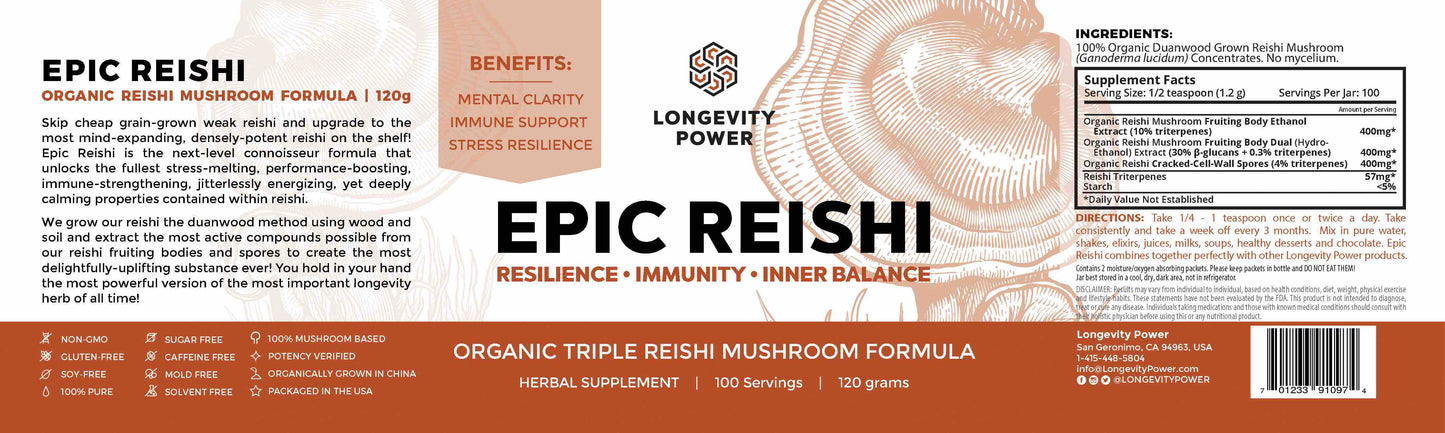 Free Epic Reishi on orders USD$200+