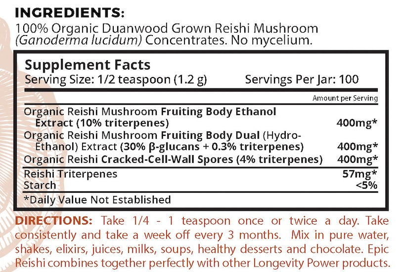 Free Epic Reishi on orders USD$200+