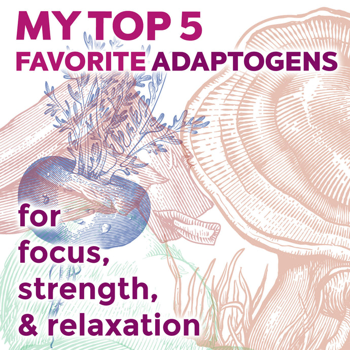 My Top 5 Favorite Adaptogens for Focus, Strength and Relaxation