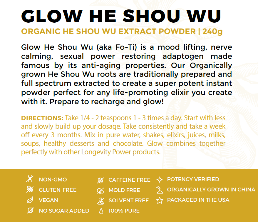 Free Glow He Shou Wu on orders USD$200+